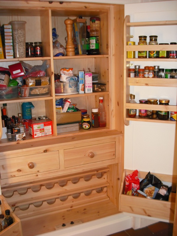 Bespoke wood kitchen pantry cupboard