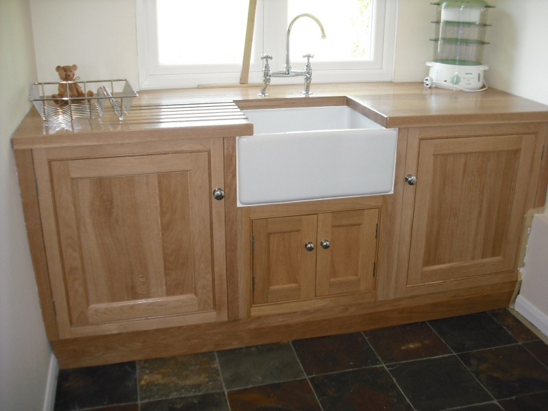 Bespoke wooden unit with Butler sink
